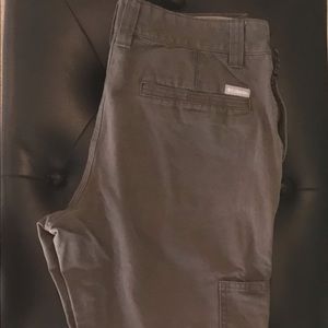 Men’s Columbia Cargo Pants, 32x30, green khaki